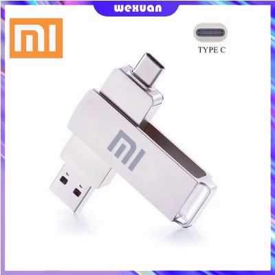 🔥จัดส่งฟรี + COD🔥XIAOMI Original OTG โลหะ Pendrive 512G 256GB 128GB 64GB 32GB Type-C Usb Dual Pendrive OTG USB Flash Drive Pendrive Type C Andrio ความเร็วสูง