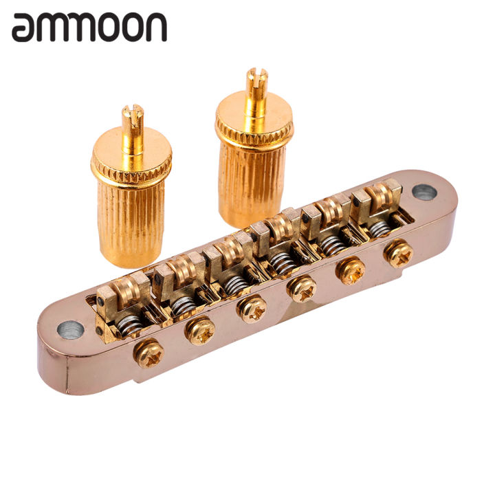 [ammoon]Guitar Roller Saddle Bridge Guitar Saddles Saddle Bridge for ...