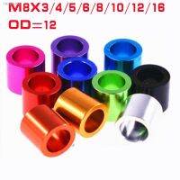 ❏✖⊕ 10pcs Aluminum Flat washer Bushing gasket M8x3/4/5/6/8/10/12/16 colourful Aluminum round hollow no thread standoff spacer