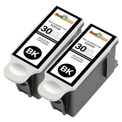 2PK 30XL 30 XL Black Ink Cartridges for Kodak Hero 3.1 5.1 ESP C315 C310 Printer Ink Cartridges