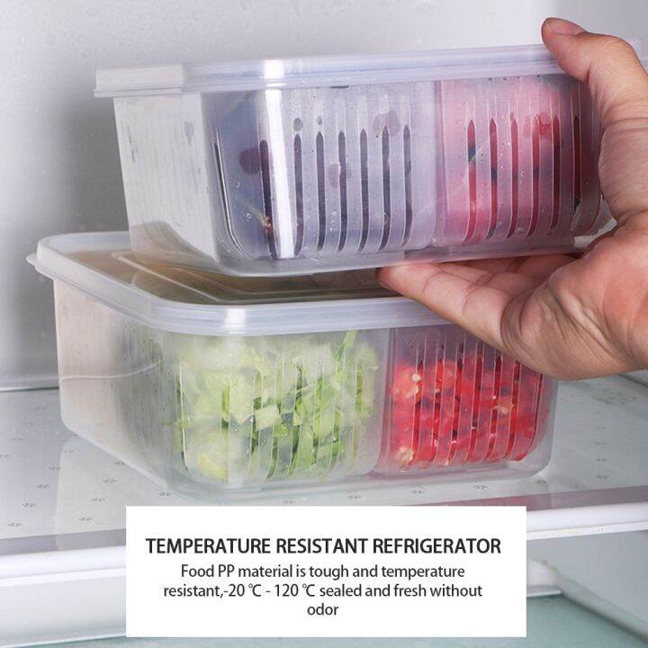 fast-delivery-multifunctional-refrigerator-storage-box-four-in-one-vegetable-onion-ginger-and-garlic-sealed-drain-box