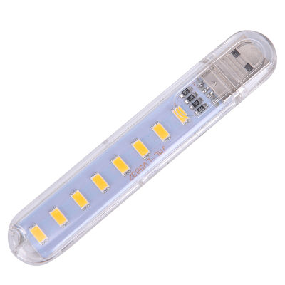 💖【Lowest price】MH MINI LED แบบพกพา5V 8ไฟ LED USB คอมพิวเตอร์ไฟมือถือหลอดไฟกลางคืน