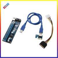 USB 3.0 PCI-E 1x ด่วนที่ขยาย To16x อะแดปเตอร์ไรเซอร์การ์ดสายไฟ SATA