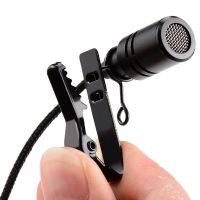 2022 Omnidirectional Metal Microphone 3.5mm Jack Lavalier Tie Clip Microphone Mini Audio Mic For Computer Laptop Mobile Phone