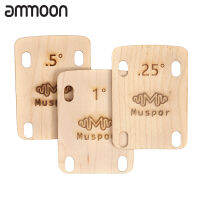 [ammoon]3ชิ้นตัวยึดคอกีตาร์ MX0360D 0.5 0.25 1องศาชุดไม้สำหรับสลักเกลียวคอ