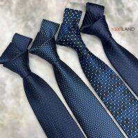 เนคไท ลาย Nextland-die NAVY LUXURY EDITION คุณภาพดี สําหรับผู้ชาย งานแต่งงาน