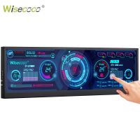 Wisecoco จอจอภาพแบบพกพา12.6นิ้วหน้าจอ LCD สำหรับบาร์สัมผัส IPS จอในรถยนต์จอเคสคอมพิวเตอร์ GPU หน้าจอย่อยราสเบอร์รี่ Pi