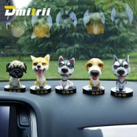 shangdjh Nodding Dog Funny Shaking Head Toys Cute Bobblehead Puppy Dolls Swing Car Ornaments Home Auto Interior Decor Car Dashboard Toys