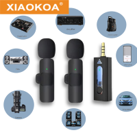 XIAOKOA K35 Lavalier ไมโครโฟนบันทึกเสียงถ่ายทอดสดไมโครโฟนสายคล้องคอประชุมกลางแจ้ง