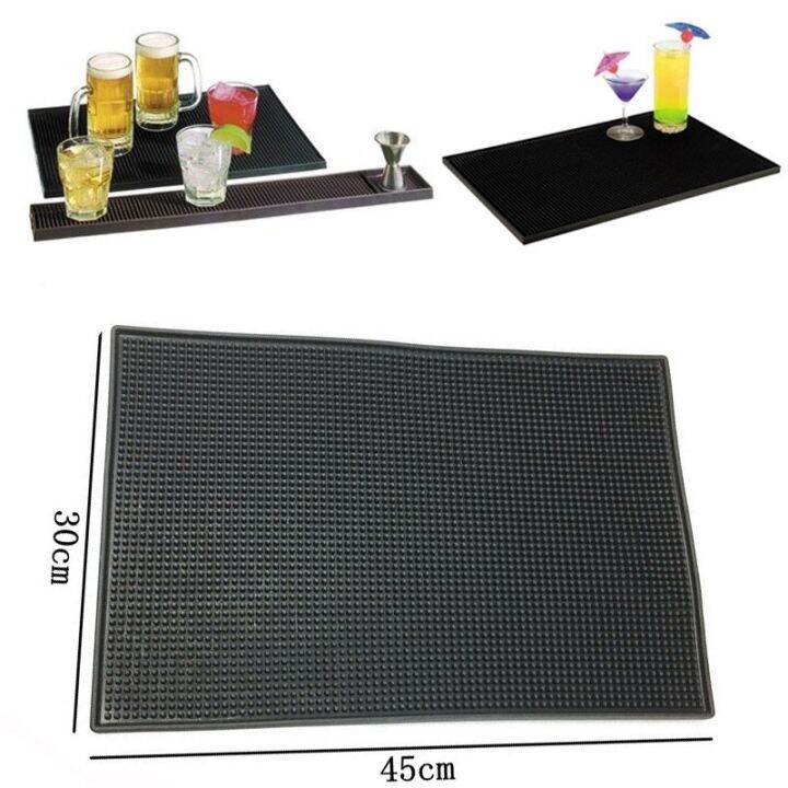 Black Bar Mat Rubber Bar Service Spill Mat Rubber Bar Mat Bar Runner