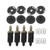 16Pcs รถ HDI ฝาครอบเครื่องยนต์คลิป Bolt Bonnet Hood Kit รถ Body Parts Fit สำหรับ Citroen Peugeot C4 C5 307 406 HDi Hood Bolt