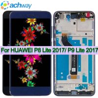 Display with Frame 5.2 For Huawei P8 Lite 2017 LCD Touch Screen Digitizer Assembly P9 Lite 2017 PRA-LA1 PRA-LX1 PRA-LX3 LCD