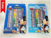 พร้อมส่ง เครื่องเขียน สีเทียน อุปกรณ์สำนักงาน 36 สี ลายมิกกี้เมาส์ Mickey Mouse