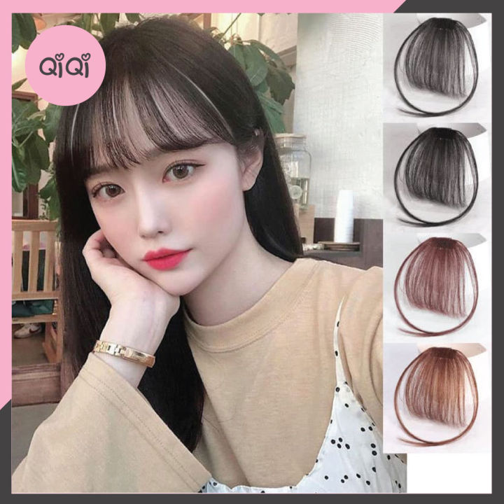 Tóc mái giả Hàn Quốc: Với kiểu tóc mái giả Hàn Quốc, bạn sẽ sở hữu vẻ đẹp đầy cuốn hút và nổi bật, phù hợp với mọi kiểu trang phục và tạo nên sự mới mẻ cho phong cách của bạn.