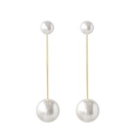 [HOT ZUQIOULZHJWG 517] 2022 Long Pearl Earrings For Women Korean Fashion Hanging Earrings Gold Color Simulated Pearl Drop Earrings