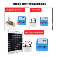 Electric Fence Energizer Solar Powered Electric Fence Energizer 2 inch screen for Vegetable gardens for Farms