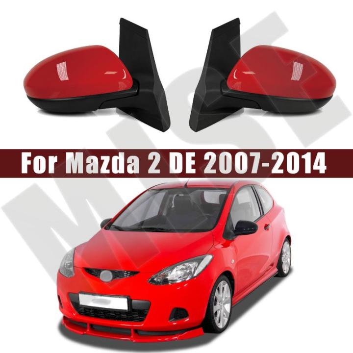 sollys Flåde korrekt Car Accessories For Mazda 2 DE 2007 2008 2009 2010 2011 2012 2013 2014 Car  Exterior Door Rearview Side Mirror Assembly | Lazada