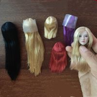 Head Sculpt Wigs ผมยาว ShStraight Curly Hair16 Scale ทหารหญิง Fit สำหรับ Ymtoys Gactoys 12in Action Figure รุ่น