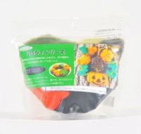 Tulip felting kit Halloween Wreath / เซ็ตใยขนแกะสำหรับงาน needle felting รูปพวงฮัลโลวีน แบรนด์ Tulip จากประเทศญี่ปุ่น (TSK0032e)