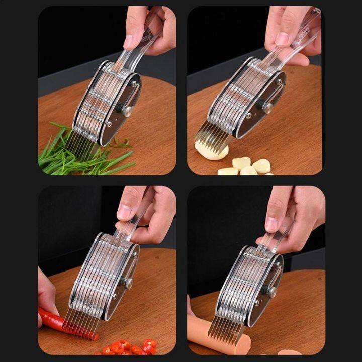 stainless-steel-scallion-slicer-chopped-onion-cutter-retractable-chopped-green-onion-cutter-w-brush-multifunctional-kitchen-tool