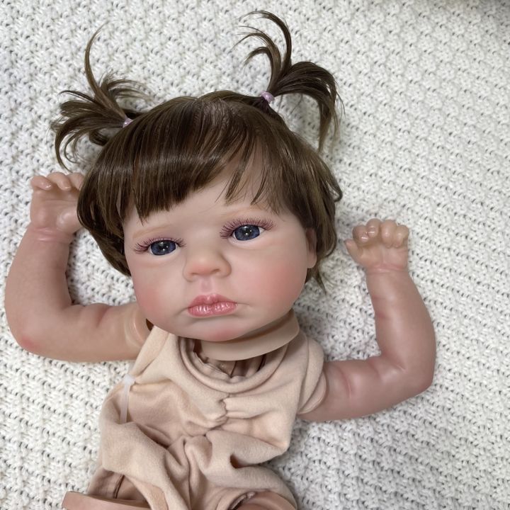 yf-20inch-already-painted-reborn-doll-kit-loulou-awake-hand-rooted-hair-unassembled-parts-with-cloth-body-toy-figure-lol