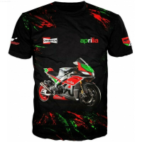 Aprilia off-road racing T-shirt 3D printing short-sleeved oversized Polo Harajuku high-quality sportswear hip-hop cool top {in store}