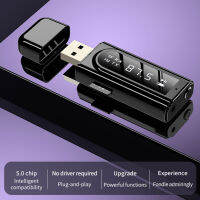 USB บลูทูธเข้ากันได้5.0รับส่งสัญญาณจอแสดงผล LED เครื่องเล่น MP3 Aux รถ FM ทีวี PC TF เสียงสเตอริโออะแดปเตอร์บ้านลำโพง