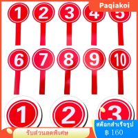 Paqiakoi 10pcs คะแนนพายมือถือหมายเลขพายบอร์ดคะแนนบอร์ดที่ใช้งานได้จริง