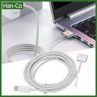 [Han-Co] 2M Type C สำหรับ Magsafe 3สายชาร์จ140W PD ชาร์จเร็วใช้ได้กับ MacBook