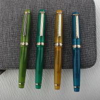 New Jinhao 82 Fountain Pen Acrylic Ink Pen Golden Sliver Clip 0.5mm F Nibs for Business Office School Supplies Writing Ink Pens  Pens