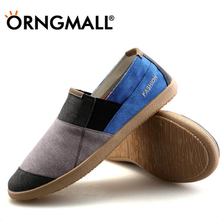 orngmall-รองเท้าลำลองแฟชั่นผู้ชายรองเท้าผ้าใบสำหรับฤดูร้อนสำหรับเสื้อผ้าบุรุษรองเท้า-slip-ons-amp-loafers-เทรนด์-doudou-รองเท้าขี้เกียจรองเท้าบุรุษผู้ชายเก่าปักกิ่งรองเท้าขนาดใหญ่36-46