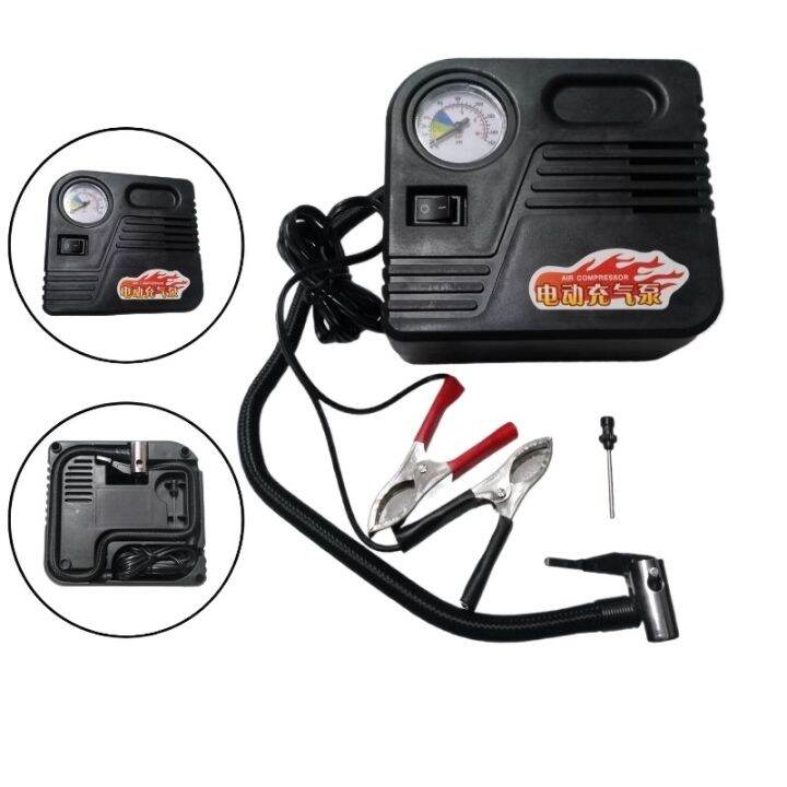 12V Portable Air Compressor for motorcycle Lazada PH