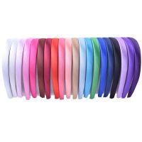 【YF】 20pcs/lot 1.5CM Wide Hair Hoop Head bands For Women Kids Hairband Accessories Satin Ribbon Band headband Makeup Sports