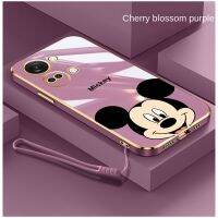 เคสซิลิโคนสี่เหลี่ยมมันวาว OnePlus Nord 3 5G Nord3 CE 3 Lite 5G การ์ตูน Mickey Mouse กรอบเคสแบบนิ่ม