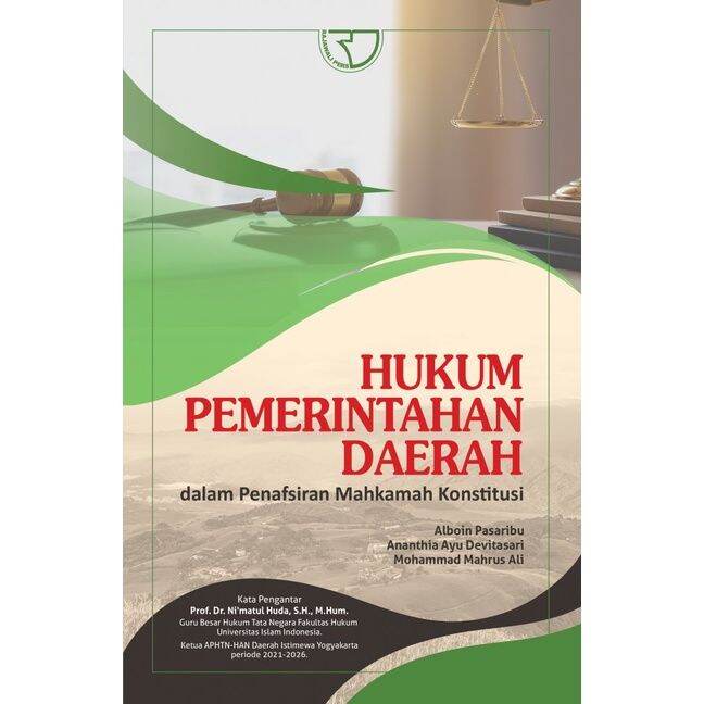 Buku Hukum Pemerintahan Daerah - Alboin Pasaribu | Buku Hukum Buku ...