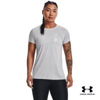 Under Armour UA Womens Tech™ Twist Big Logo Gel Short Sleeve อันเดอร์ อาร์เมอร์ เสื้อออกกำลังกายสำหรับเทรนนิ่ง สำหรับผู้หญิง