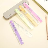 30 CM Kawaii Cute Kawaii Study Time Folding Ruler Multifunction DIY Drawing Rulers For Kids Students Office School Stationery