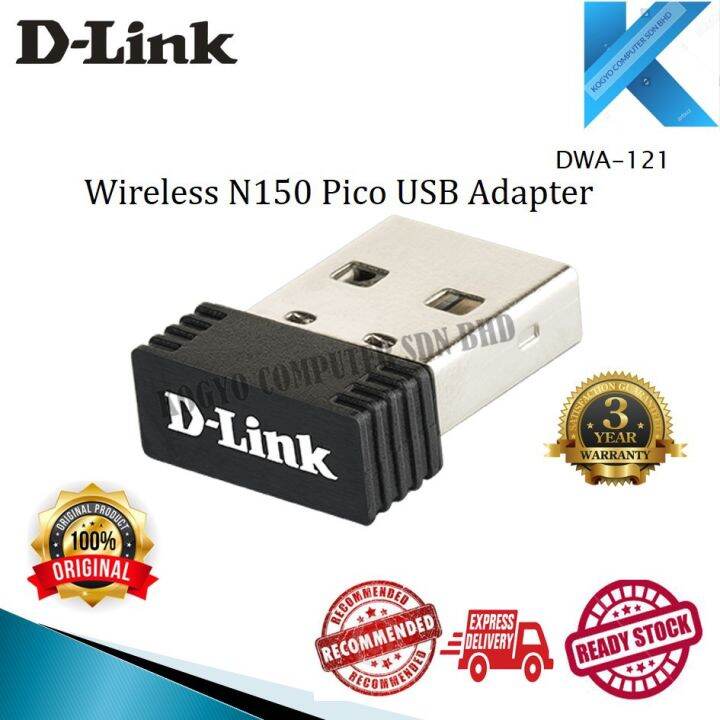 D-Link DWA-121 Pico Wireless N150 Nano Size USB WiFi Adapter | Lazada