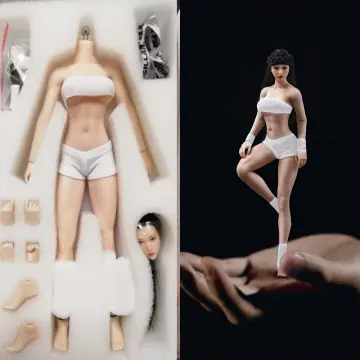 Female 1/6 Suntan Body Big Breast Action Figure Model 12'' Super Flexible  Figure