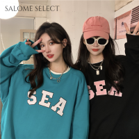 SALOME SELECT เสื้อฮู้ด เสื้อแขนยาวอบอุ่น หลวมและสบาย น่ารัก เท่ สบายๆ คลาสสิค A98J1KD 42Z231017