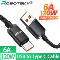 [ร้อน] สายเคเบิล6A USB A ไปยัง Type C 120W ที่ชาร์จไฟรวดเร็ว USB USB C สายรับส่งข้อมูลสำหรับ Huawei Xiaomi Samsung ชนิด C สายที่ชาร์จแบตเตอรี่โทรศัพท์0.25M/1M/1.5M/2M