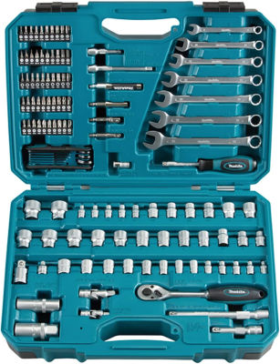 ‎Makita Makita E-06616 120 Piece Maintenance Set Blue/Black Single