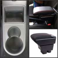 For Seat Toledo Armrest Box central Store content Storage box Seat with cup holder ashtray USB interface car parts Pipe Fittings Accessories