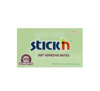 กระดาษโน้ตกาวในตัว ชนิดแถบกาว 4 ด้าน 360° Adhesive Notes STICKN #21556 ขนาด 3x5 นิ้ว สีเขียวพาสเทล (PC)