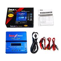 Music Boom IMAX B6AC 80W เครื่องชาร์จบาลานซ์สำหรับ NiMH/NiCD/Li-PO/Li-Fe ที่ชาร์จไฟสตูดิโอ LED พร้อมเปลือกโลหะอะแดปเตอร์ AC ในตัว