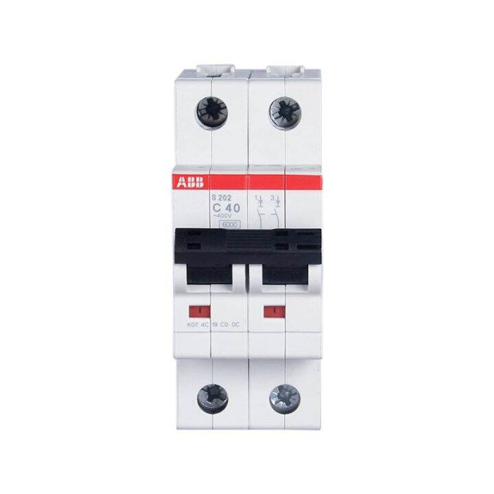 ABB S200 Range 2P Miniature Circuit Breaker S202 C Type MCB 1 2 3 4 6 ...