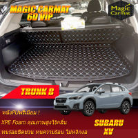 Subaru XV 2017-รุ่นปัจจุบัน Trunk B (เฉพาะถาดท้ายรถแบบ B) ถาดท้ายรถ XV พรม6D VIP Magic Carmat