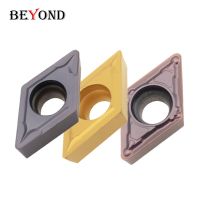 BEYOND DCMT 11T304 070204 DCMT11T304 DCMT11T308 Cabride Inserts DCMT070204 DCMT070208 เครื่องมือกลึง DCMT0702 เครื่องตัดกลึง 10 ชิ้น