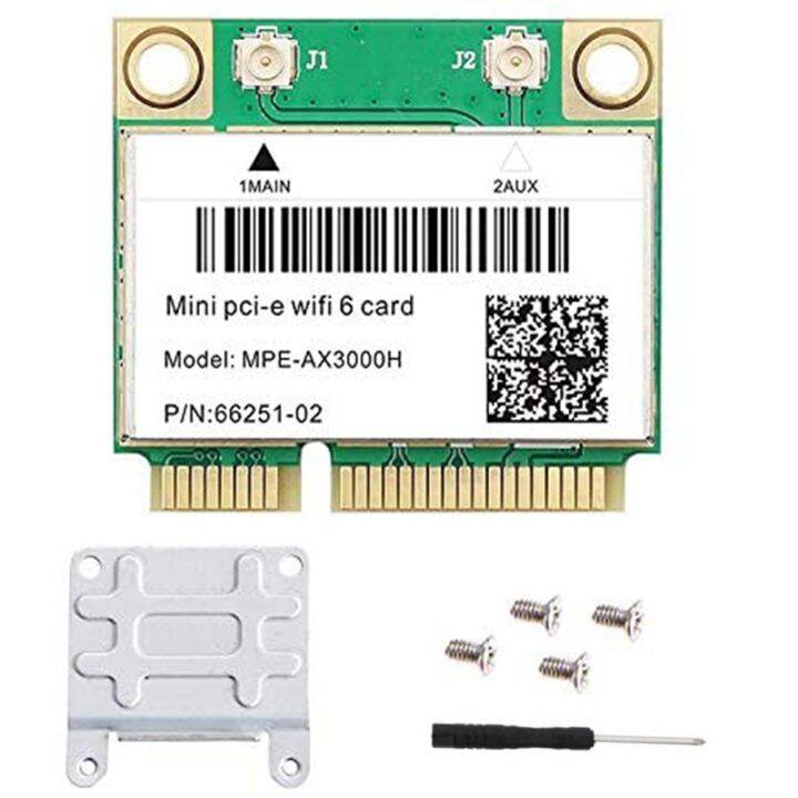 MPEAX3000H Dual Band WiFi 6 Card 802.11Ax Wireless Half Mini PCIE WiFi Card PCI Express
