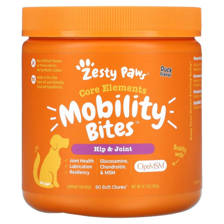 [PRE-ORDER] ZESTY PAWS MOBILITY BITES FOR DOGS HIP AND JOINT ALL AGES ...